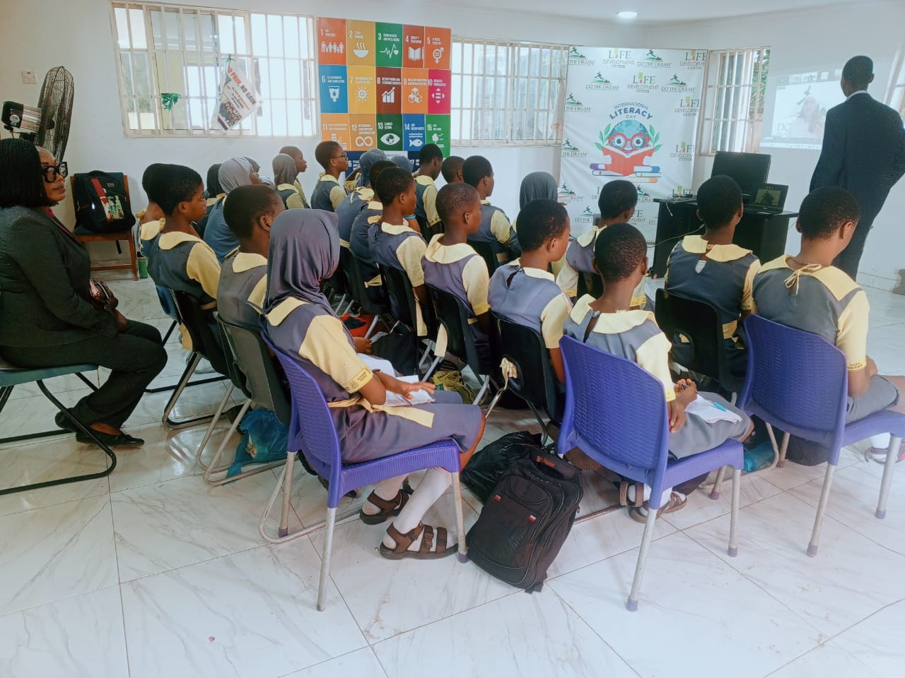 girls in energy opening ceremony